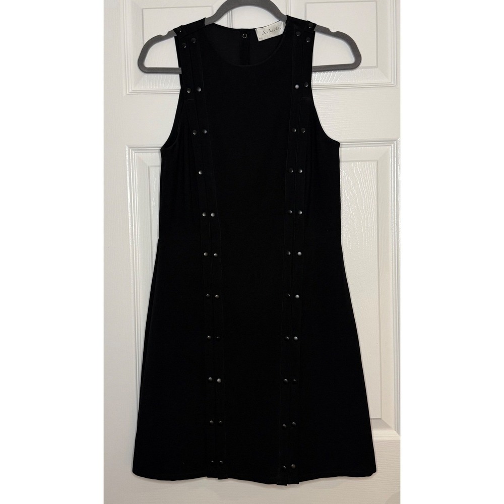 A.L.C.‎ Black Sleeveless Studded Mini Dress 2013